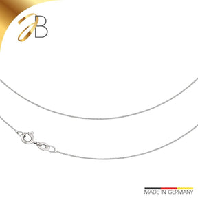 JB Collier Ankerkette 0,8 mm 750 Weißgold Elegantes Design