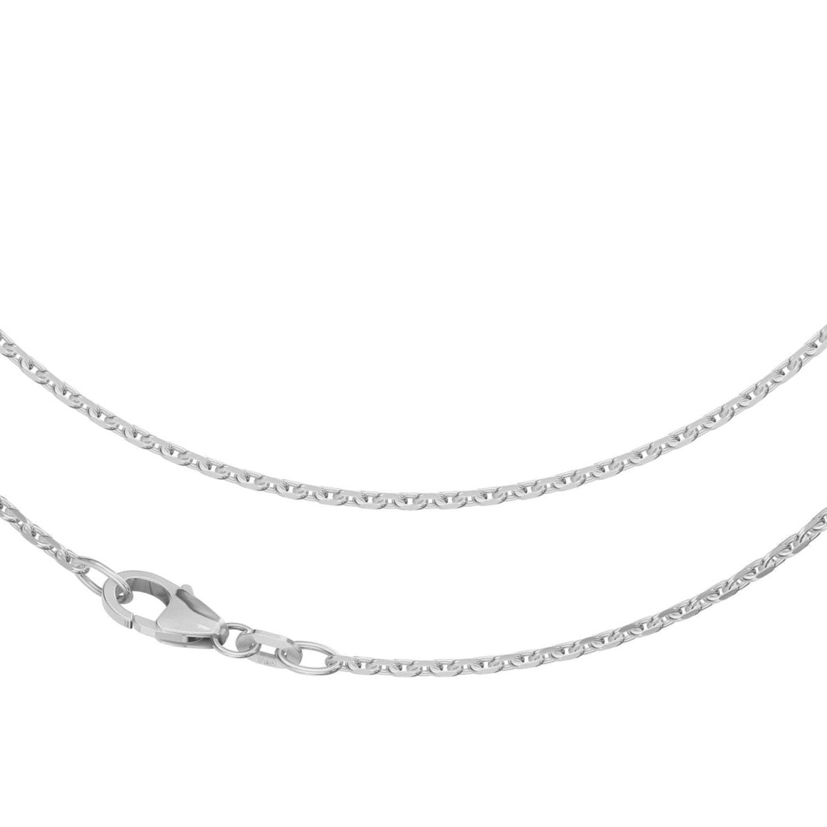 JB Collier Ankerkette 1,7 mm aus 750 Weißgold Damen Herren