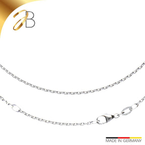 JB Collier Ankerkette 1,7 mm aus 750 Weißgold elegant hochwertig