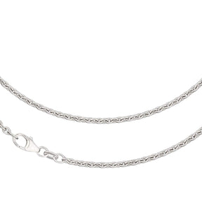 JB Collier Ankerkette 2,4 mm aus 750 Weißgold elegant