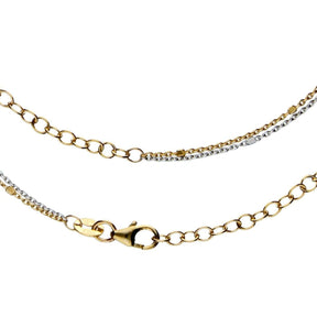 JB Collier Damen Fantasie Bicolor 585 14 Kt Gold Collier