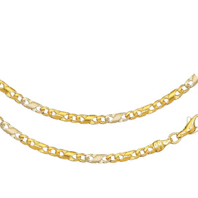 JB Collier Dollarkette 3,1 mm 750 Bicolorgold G - W 45 - 50 cm