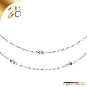 JB Collier Edle Goldkette Ankerkette 375 Gelbgold 9 Kt 45 cm
