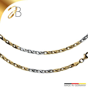 JB Collier Fantasiekette 3,4 mm 750 Gold Rhodiniert G - W