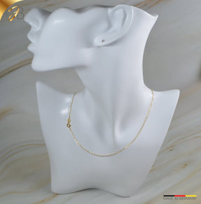 JB Collier Goldkette Ankerkette 1,1 mm 375 Gelbgold 9 Kt