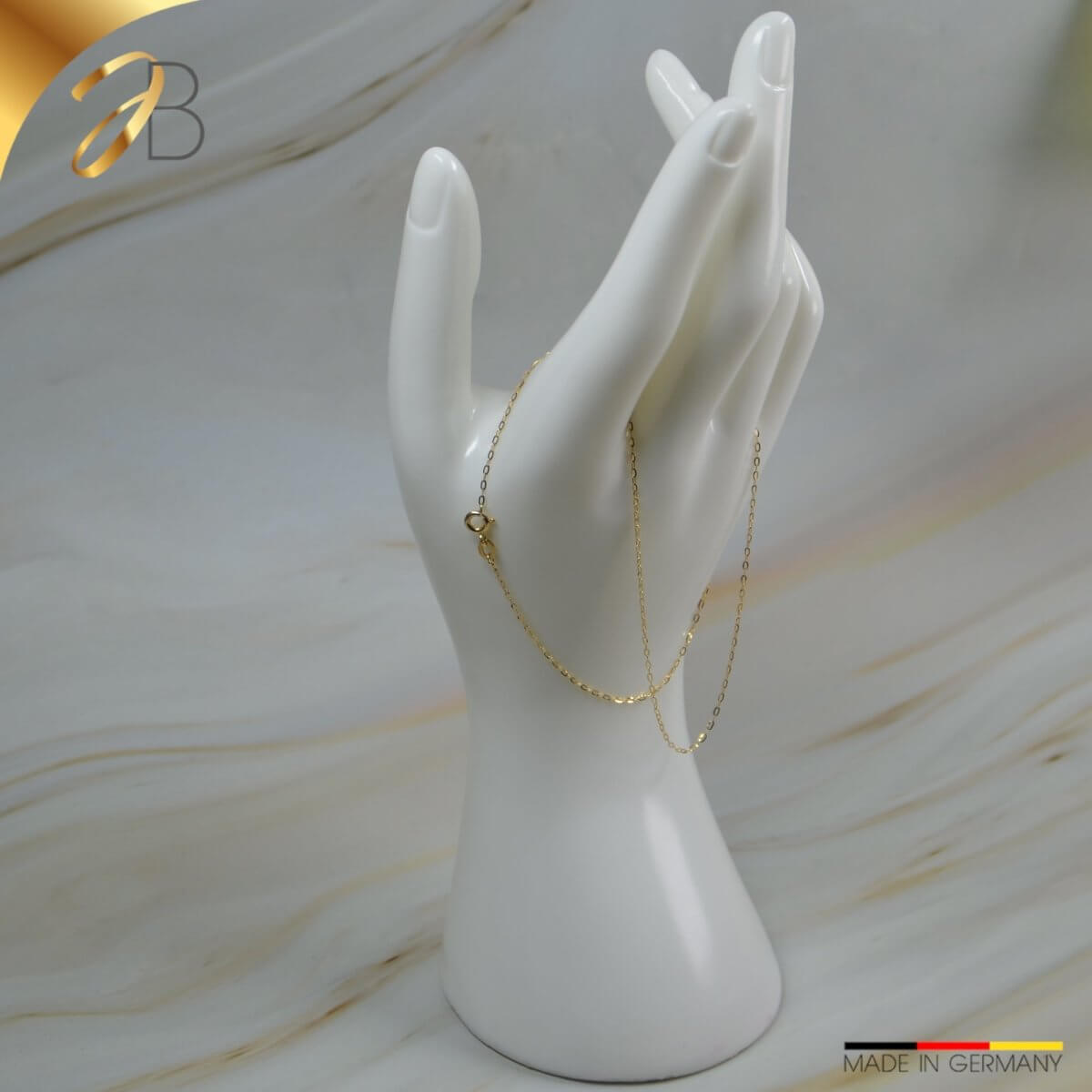 JB Collier Goldkette Ankerkette 1,1 mm 375 Gelbgold 9 Kt