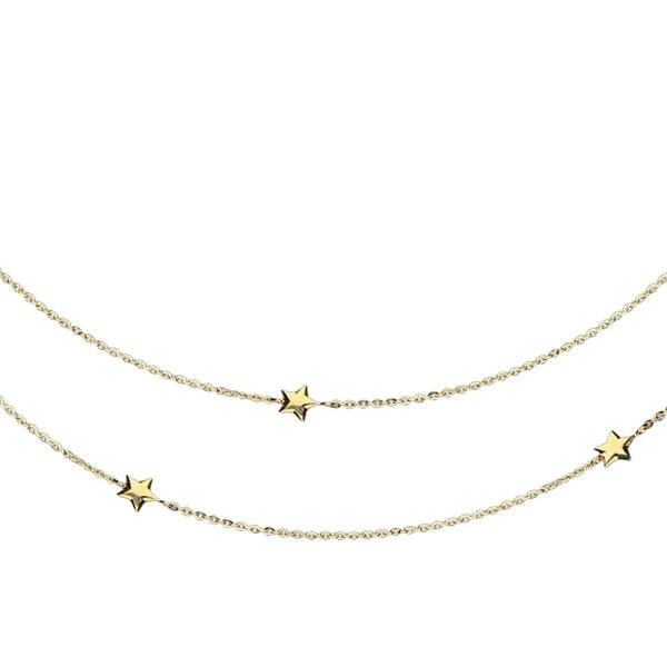 JB Collier Goldkette Ankerkette Diamantiert 375 Gelbgold 9 Kt 38 cm