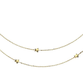 JB Collier Goldkette Ankerkette Diamantiert 375 Gelbgold 9 Kt 38 cm