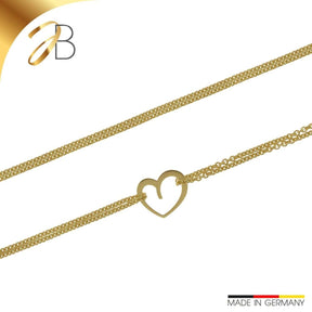JB Collier Goldkette Ankerkette Rund 375 Gelbgold 9 Karat