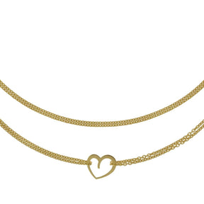 JB Collier Goldkette Ankerkette Rund 375 Gelbgold 9 Karat