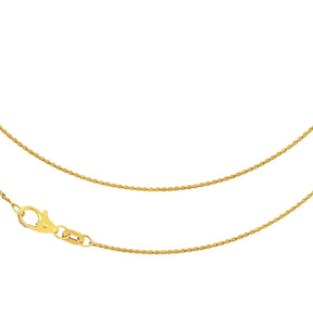JB Collier Goldkette Zopfkette 375 Gelbgold 9 Kt 1,1 mm Fein
