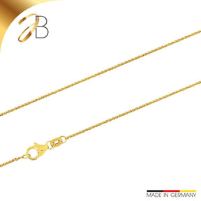 JB Collier Goldkette Zopfkette 375 Gelbgold 9 Kt 1,1 mm Fein
