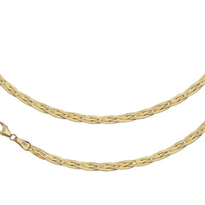 JB Collier Herringbonekette 375 Gelbgold 9 Kt 3,8 mm 45 cm