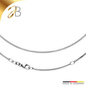 JB Collier Panzerkette 1,4 mm aus 750 Weißgold elegant
