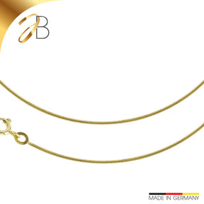 JB Collier Schlangenkette 1,1 mm 333 585 Gelb - & Weißgold 40 - 50 cm