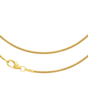 JB Collier Schlangenkette 1,2 mm 750 Gelbgold 36 - 60 cm