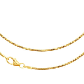 JB Collier Schlangenkette 1,2 mm 750er Gelbgold Schmuck