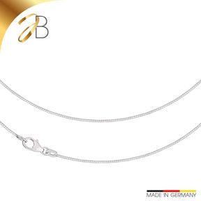 JB Collier Tondakette 0,8 mm aus 750 Weißgold elegant