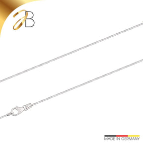JB Collier Tondakette 0,8 mm aus 750 Weißgold elegant