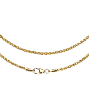 JB Collier Zopfkette 2,5 mm 750 Gelbgold 40 - 60 cm