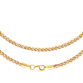 JB Collier Zopfkette rund 2,7 mm 585 Rhodiniert 42 - 60 cm