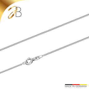 JB Damen Collier Panzer 1,2 mm Weißgold 585 14 Karat