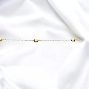 JB Damen Goldarmband Anker Diamantiert Bicolor 585 14 Kt