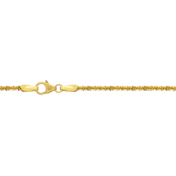 JB Damen Goldarmband Criss cross Kette 1.8 mm 585 - 14 Kt 19 cm
