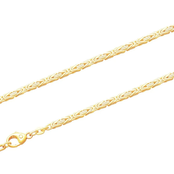 JB Damen Goldarmband Königskette 2,5 mm 333 - 8 Kt 18,7 cm