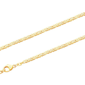 JB Damen Goldarmband Königskette 2,5 mm 333 - 8 Kt 18,7 cm
