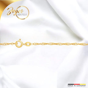 JB Damen Goldarmband Singapur 1,8 mm 585 14 Kt Zwischenöse