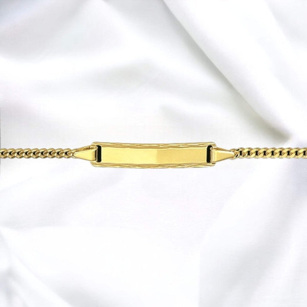JB Damen ID Goldarmband Panzer 2,1 mm 333 8K Gold
