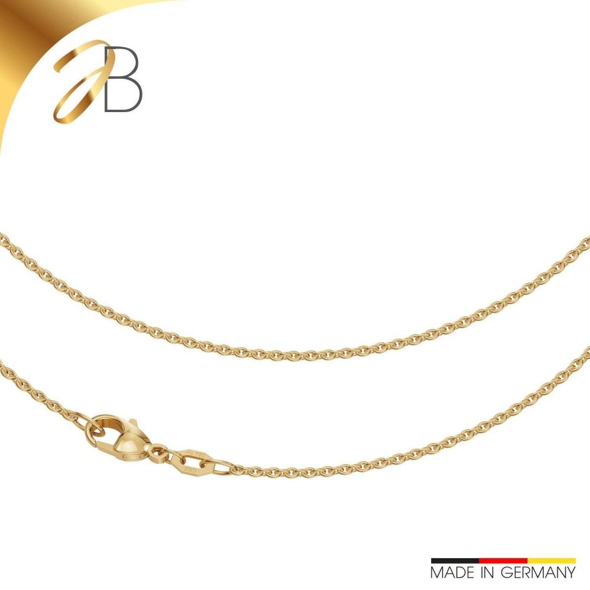 JB Edle Collier Ankerkette 1,5 mm 375 Gelbgold 9 Karat