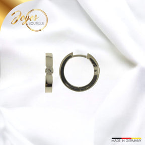 JB Edle Creole Ohrschmuck 925 Silber 3,2 mm Damen Herren