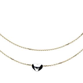 JB Edle Goldkette Ankerkette 585 - 14 K Bicolor G W 38 cm