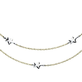 JB Edle Goldkette Ankerkette 585 - 14 K Bicolor G W 38 cm