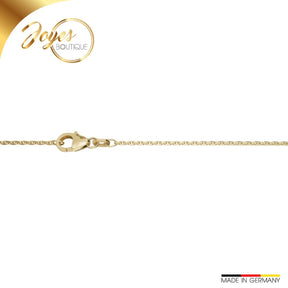JB Edle Goldkette Ankerkette 585 - 14 K Gold 1,3 mm 42 cm