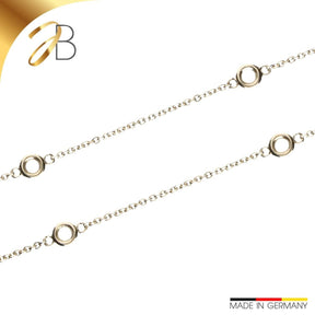 JB Edle Goldkette Ankerkette 585 14 K Gold 45 cm Damen Herren