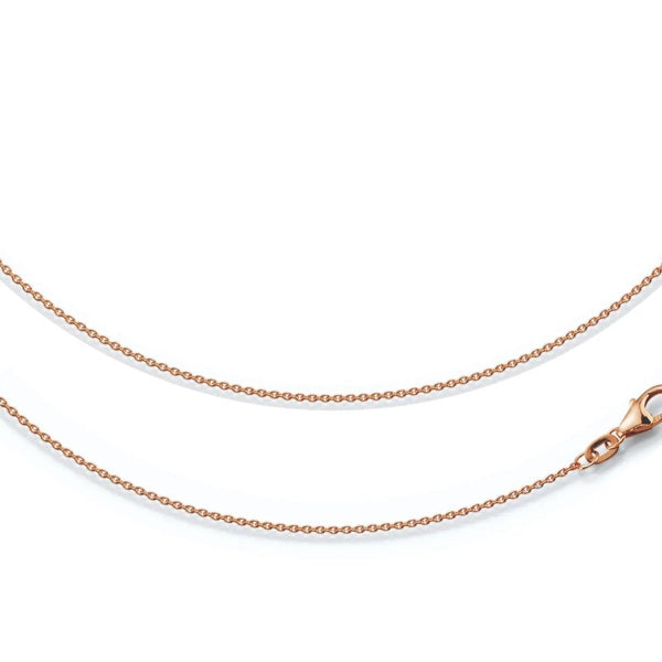 JB Edle Goldkette Ankerkette 585 - 14 K Rotgold 1,1 mm 45 cm