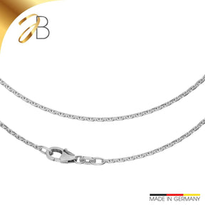 JB Edle Goldkette Ankerkette 585 14 K Weißgold 1,7 mm
