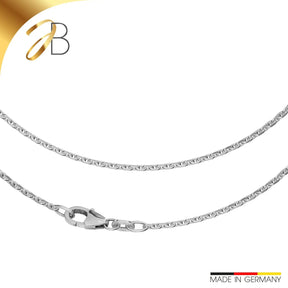 JB Edle Goldkette Ankerkette 585 - 14 K Weißgold 1,7 mm 45 cm