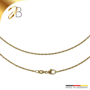 JB Edle Goldkette Ankerkette 750 18K Gelbgold 1,3 mm 3 g