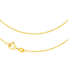 JB Edle Goldkette Ankerkette diamantiert 585 - 14 K Gold 45 cm