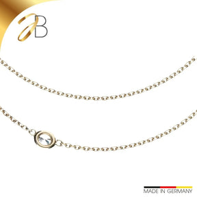 JB Edle Goldkette Ankerkette rund 585 - 14 K Gold 45 cm