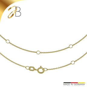 JB Edle Goldkette Ankerrkette 585 - 14 K Gold 1,1 mm 45 cm