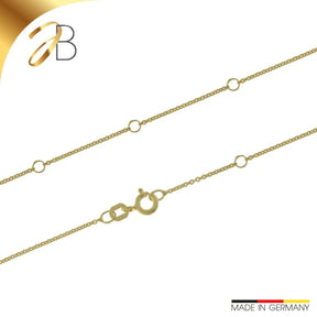 JB Edle Goldkette Ankerrkette 585 - 14 K Gold 1,1 mm 45 cm
