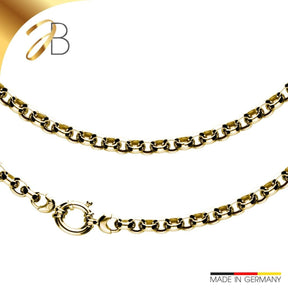 JB Edle Goldkette Erbskette Hohl 585 14 K Gold 7,8 mm 19,6 g