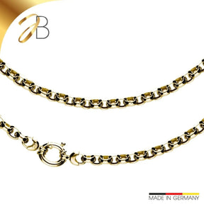 JB Edle Goldkette Erbskette hohl 585 - 14 K Gold 7,8 mm 45 cm