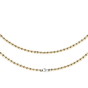 JB Edle Goldkette Fantasiekette 585 - 14 K Bicolor G W 4,5 mm 45 cm