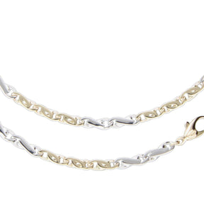 JB Edle Goldkette Fantasiekette 585 14K Bicolor 4,2 mm